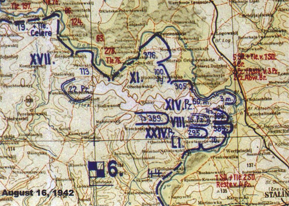 German Map Of Stalingrad 1942 Map Battle Of Stalingrad German Map - Vrogue